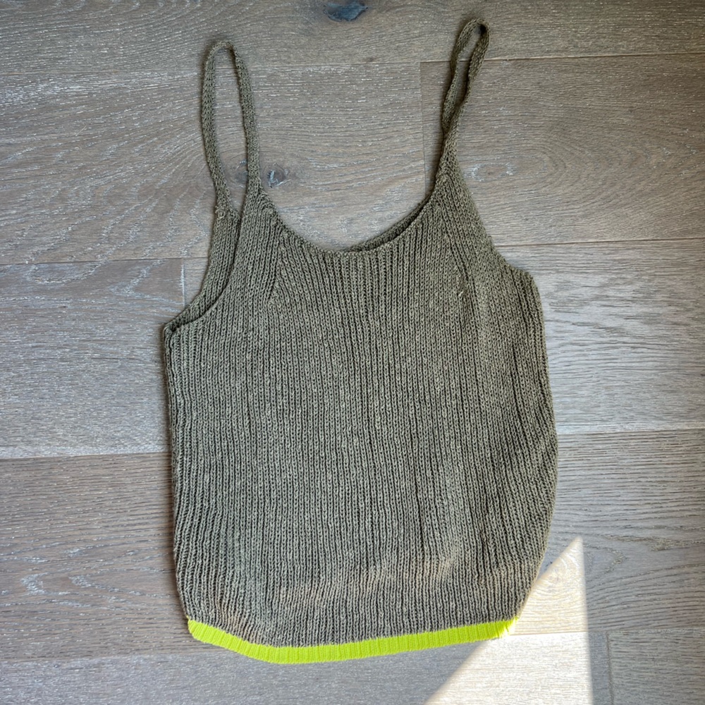 Anthro knitted tank top